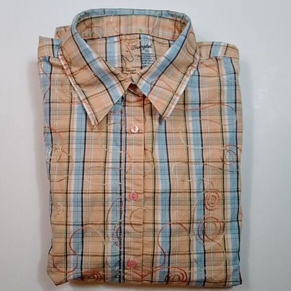 Wrangler Cowboy Embroidery Unisex Blouses Size XL Unisex - Picture 2 of 7
